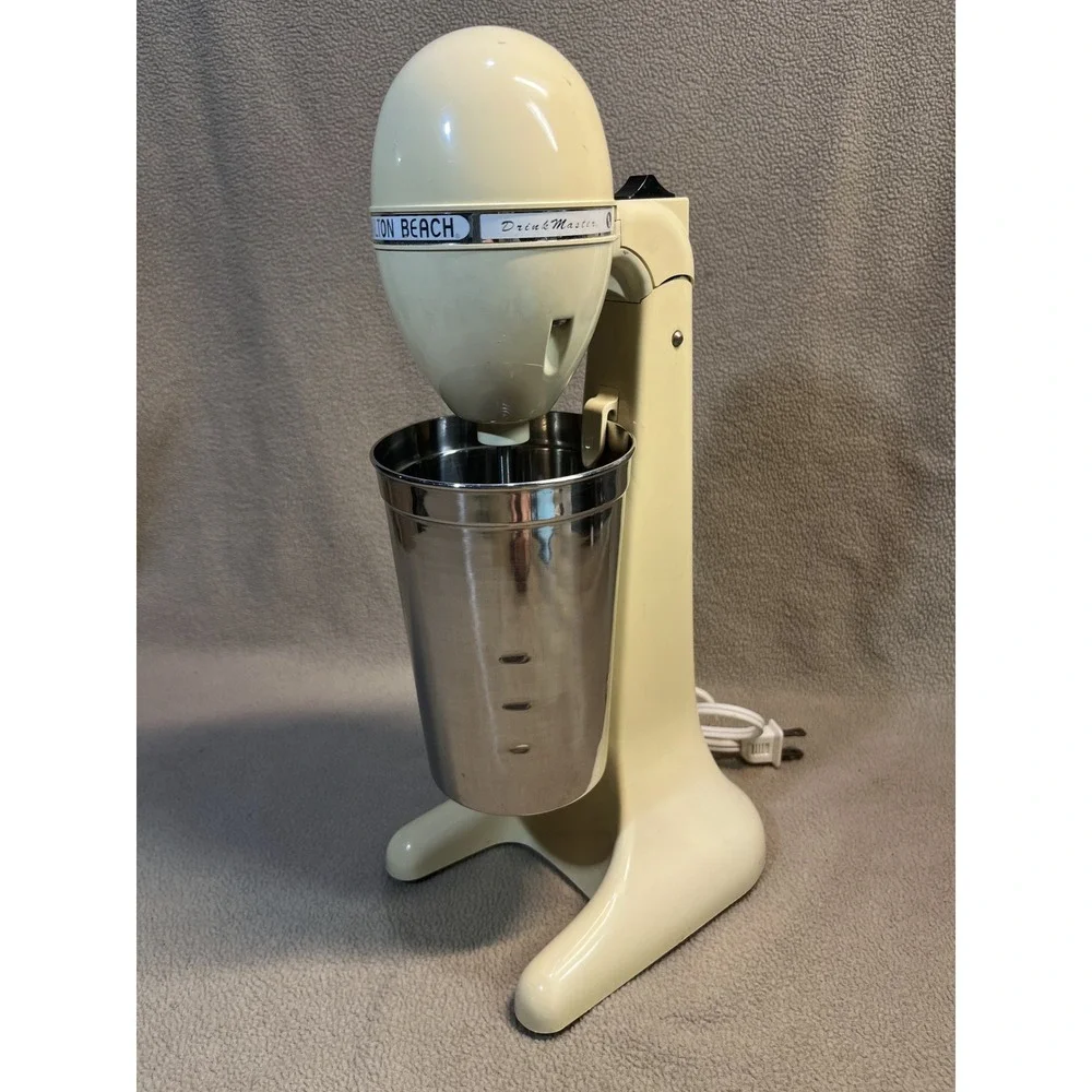 Hamilton Beach DrinkMaster‎ Classic Milkshake Maker Cream 2 Speed Mixer with Cup